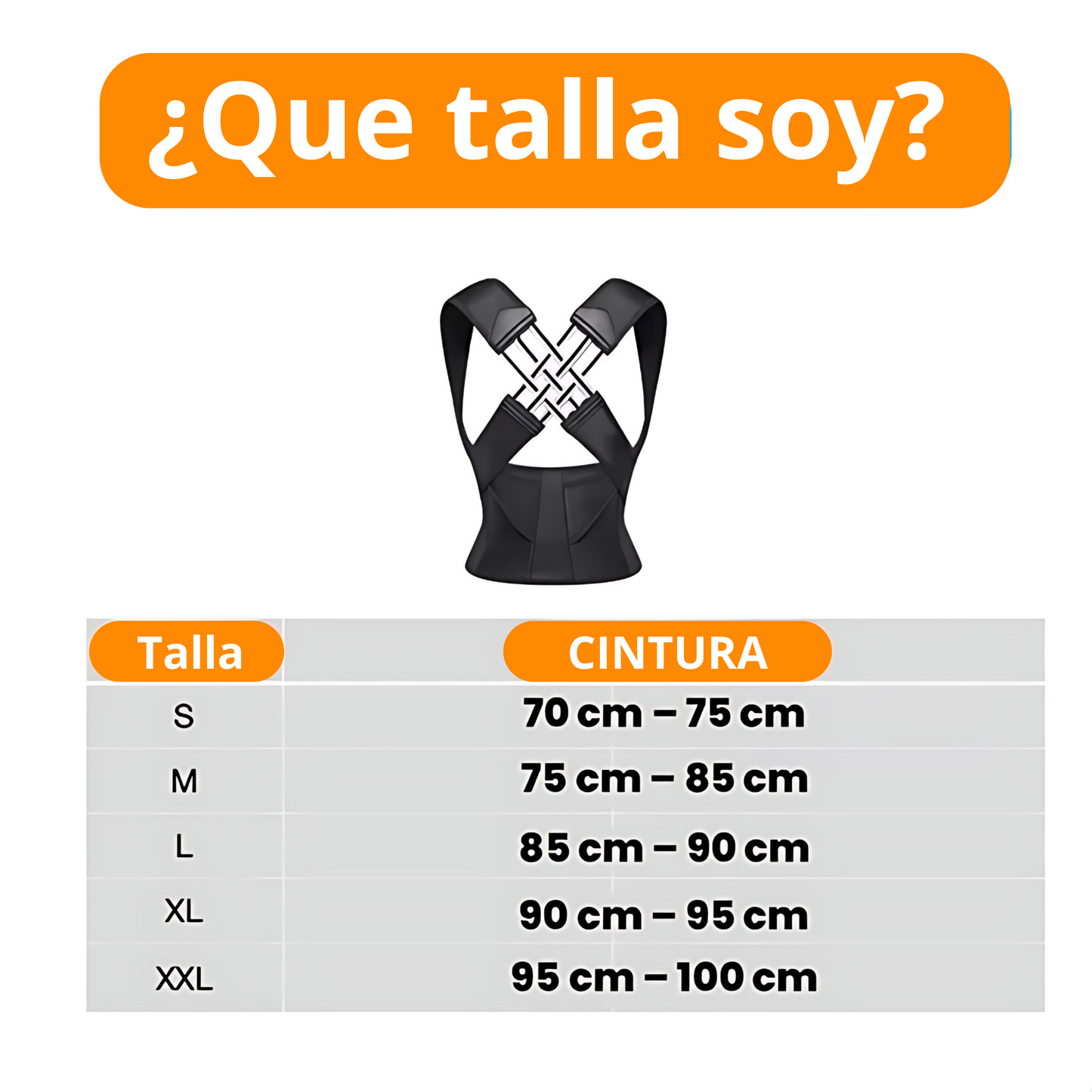Corrector de Postura Ajustable con Soporte, Alivio del dolor