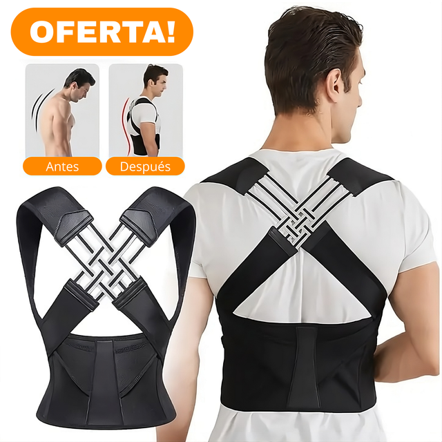 Corrector de Postura Ajustable con Soporte, Alivio del dolor