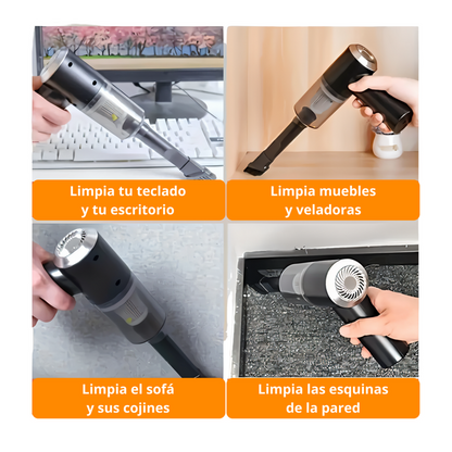 Aspiradora de Mano Inalámbrica, 2 en 1 Aspiradora y Plumero de Aire Comprimido