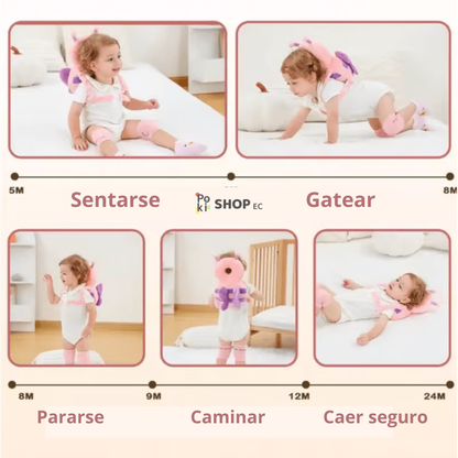 🧸 Mochila Antigolpes para Bebés – Protección para sus Primeros Pasos