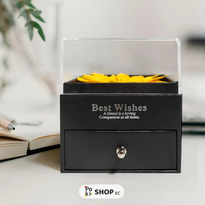 🌻 Collar Girasol Giratorio – Elegancia y Relajación