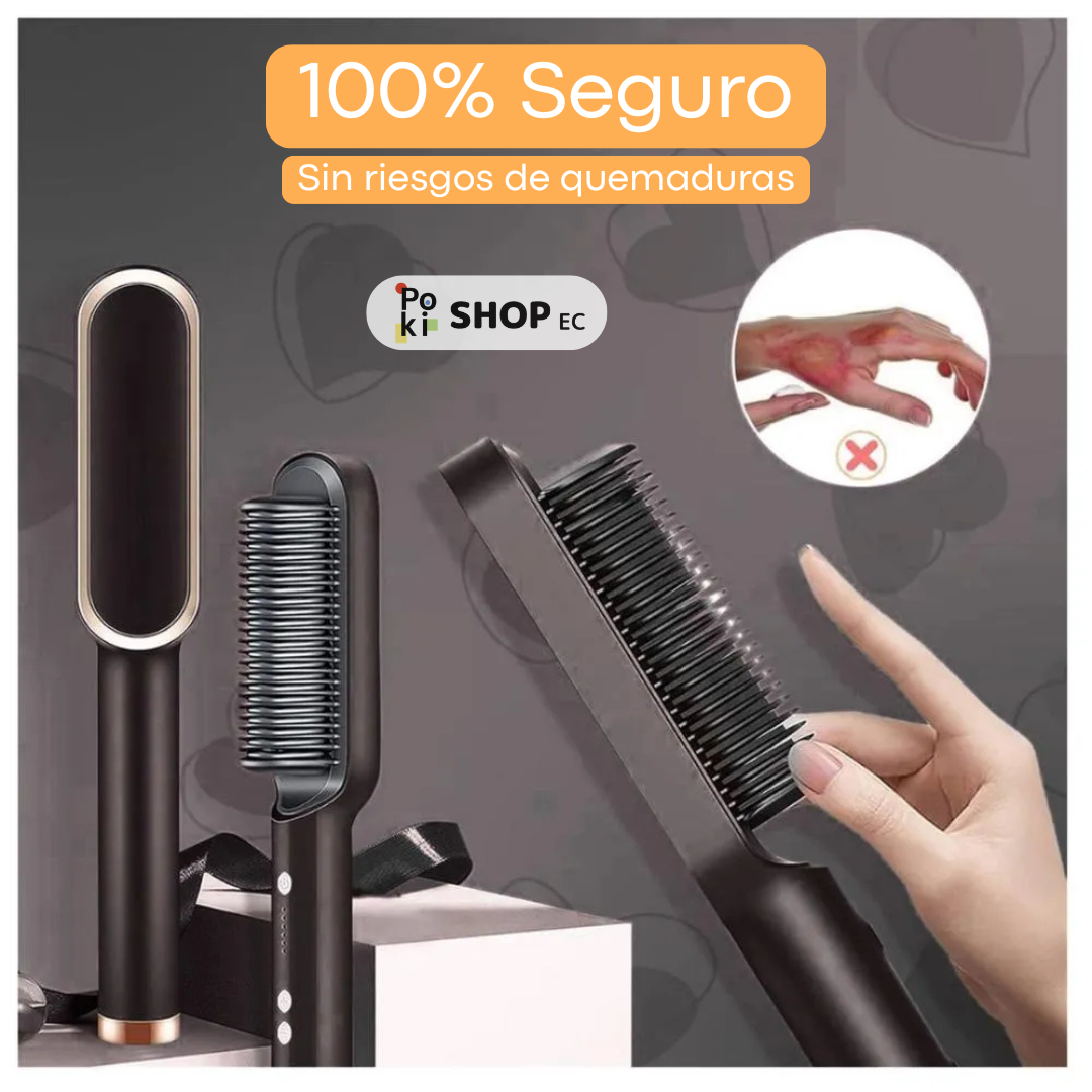 Cepillo Alisador 2 en 1 – Cabello Liso en Minutos ✨